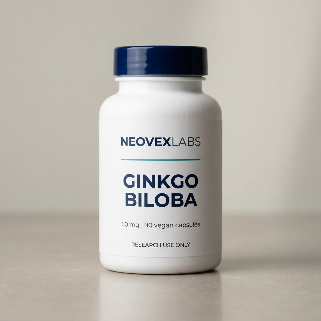 Ginkgo Biloba Vegan Capsules — 60 mg (90 ct)